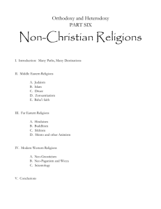 Non-Christian Religions