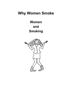 Why Women Smoke - AWARE | action on women's addictions