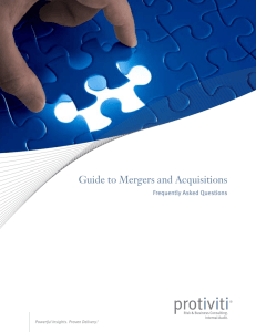 Guide to Mergers and Acquisitions: Frequently Asked