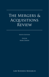 Mergers and Acquisitions Review - Chapter 46