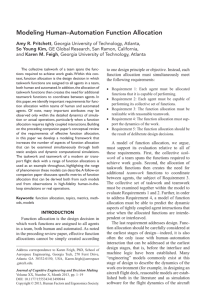 Modeling Human–Automation Function Allocation