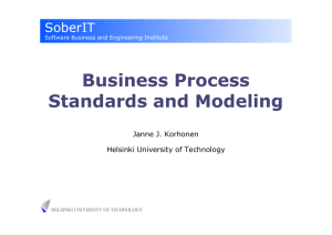 Business Process Standards and Modeling