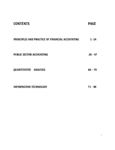 CONTENTS PAGE - Institute of Chartered Accountants of Nigeria