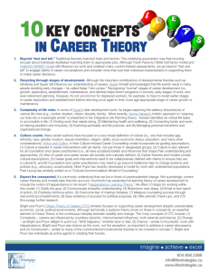 10 Key Concepts in Career Theory