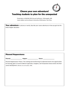 Choose your own adventure! Teaching students to plan for the