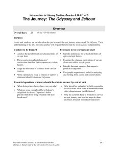 The Journey: The Odyssey and Zeitoun