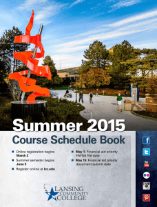 Summer 2015 - Lansing Community College