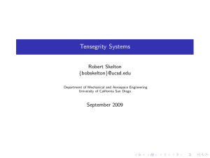 Tensegrity Systems - Fernando Fraternali Research