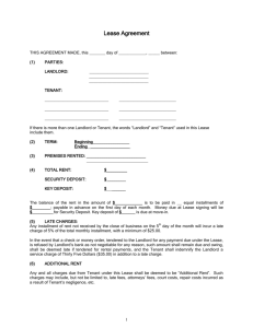 Lease Agreement