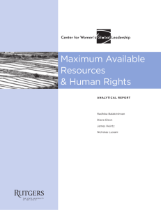 Maximum Available Resources & Human Rights