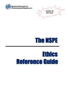 The NSPE Ethics Reference Guide