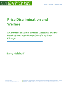 Price Discrimination and Welfare