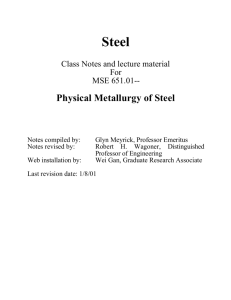 Physical Metallurgy of Steel