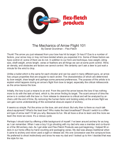 The Mechanics of Arrow Flight 101