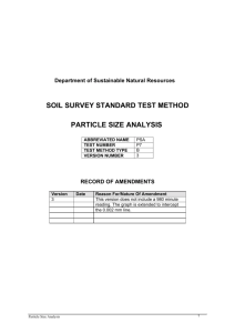 Soil Particle Size Analysis Test