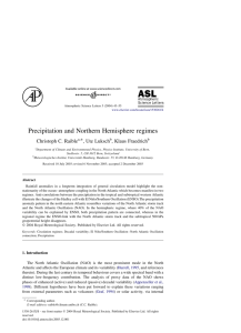 Precipitation and Northern Hemisphere regimes