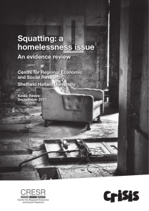 Squatting: a homelessness issue