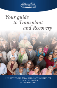 Your guide to Transplant and Recovery