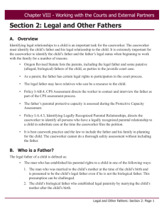 Section 2: Legal and Other Fathers