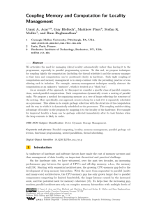 Coupling Memory and Computation for Locality Management