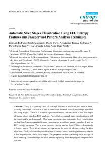 Automatic Sleep Stages Classification Using EEG Entropy Features