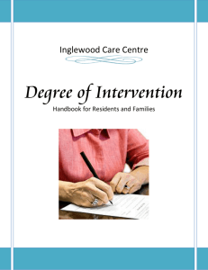 Degree of Intervention - Inglewood Care Centre