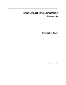 Counterpart Documentation