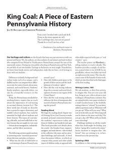 King Coal: A Piece of Eastern Pennsylvania History