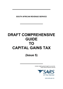 Issue 5 of Comprehensive Guide to Capital Gains Tax