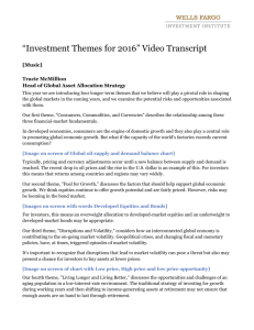 Investment Themes for 2016 Video Transcript