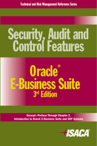 Security, Audit and Control Features Oracle® E-Business Suite