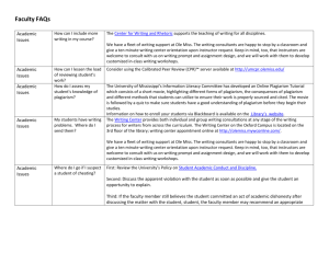 Faculty FAQs - Center for Excellence in Teaching and Learning