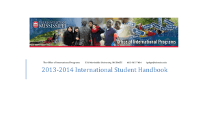 2013-2014 International Student Handbook