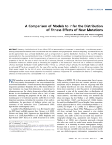 A Comparison of Models to Infer the Distribution of