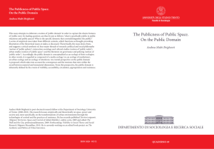 The Publicness of Public Space. On the Public Domain