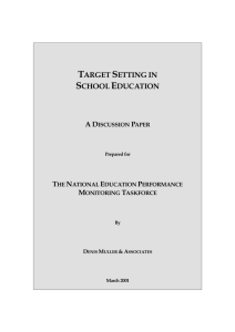 target setting in school education