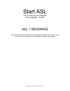 Start ASL