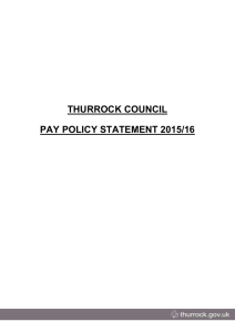 Pay policy statement 2015/16