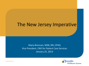 The New Jersey Imperative - New Jersey Nursing Initiative