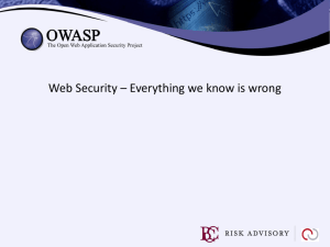 Web Security – Everything we know is wrong.