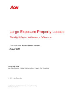 Large Exposure Property Losses | Aon