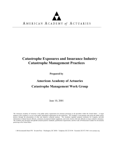 catastrophe losses - American Academy of Actuaries