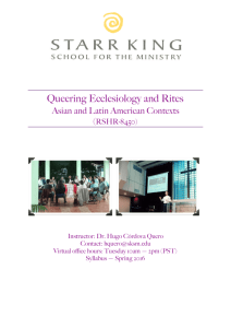 Syllabus - Starr King | School for the Ministry