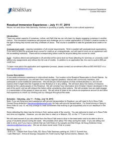 Rosebud Immersion Experience – July 11-17
