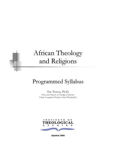 African Theology and Religions