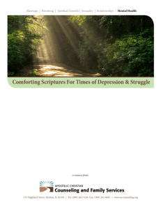 Comforting Scriptures For Times of Depression & Struggle