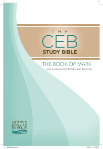 THE BOOK OF MARK - Common English Bible