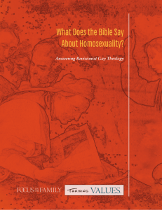 What Does the Bible Say About Homosexuality?