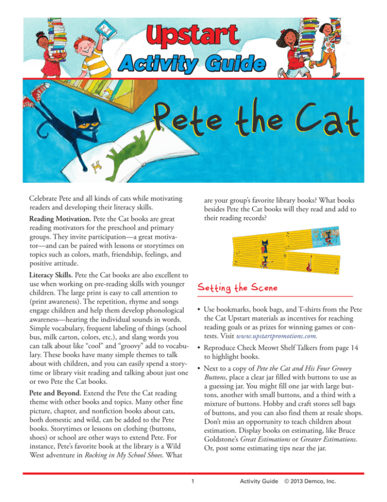 Pete the Cat Activity Guide