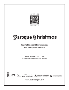 Program: Baroque Christmas
